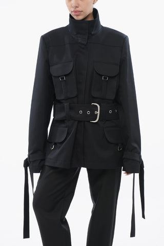 Cotton Utility Jacket BELT FIELD