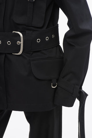 Cotton Utility Jacket BELT FIELD