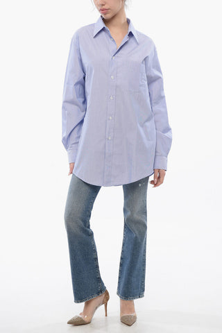 MM4 Camicia in Cotone con Taschino e Collo Italiano