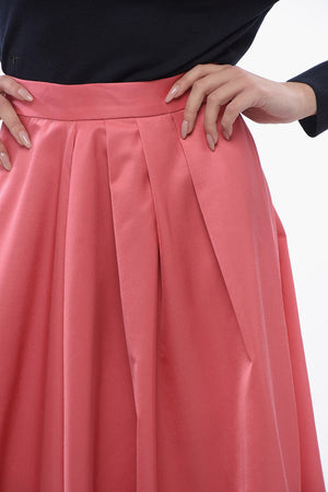 Gonna Midi Svasata con Sottoveste