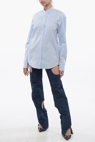 Camicia Coreana CROSS BELT in Popeline di Cotone