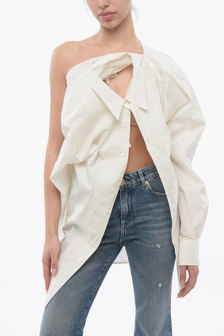 MM6 Camicia a Spalla Scesa con Cut Out