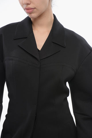 Cappotto Monopetto ROUND TECHNO in Tessuto Twill