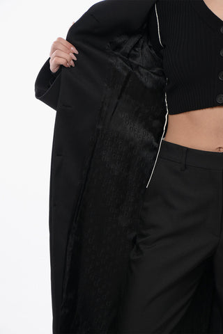 Cappotto Monopetto ROUND TECHNO in Tessuto Twill