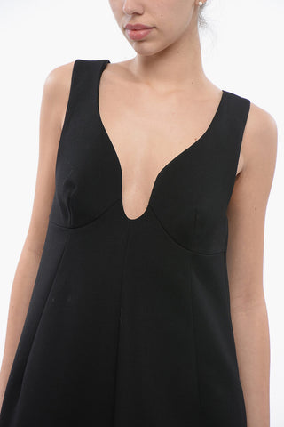 Vestito Lungo in Lana con Tasche