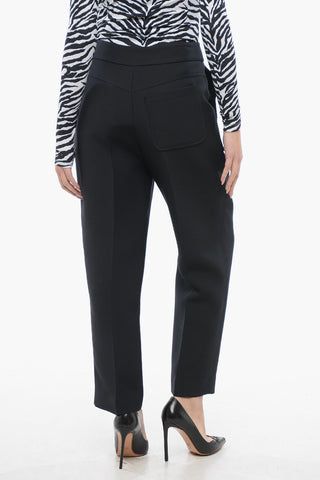 3-Pocketed Cropped Fit Wool Blend Pants