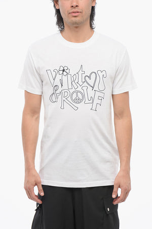Cotton Crew-Neck T-Shirt With Embroidered Logo