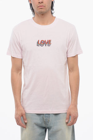 T-Shirt mit Rundhalsausschnitt LOVE mit Stickerei