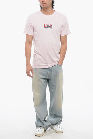 T-Shirt mit Rundhalsausschnitt LOVE mit Stickerei