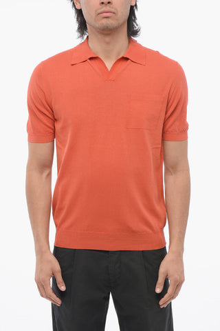 Short Sleeved Polo With Breast Pocket