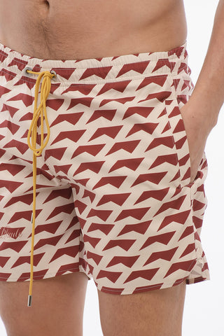 Boxer Swim Briefs DOLCE VITA in Geometric Pattern