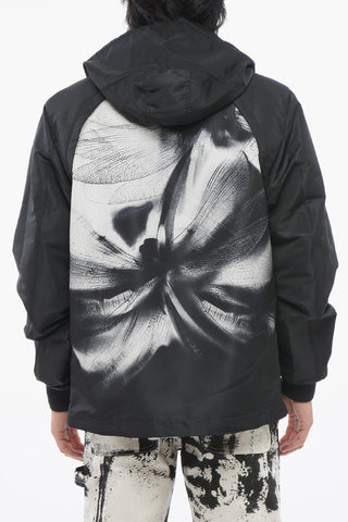 Giacca a Vento SKULL in Nylon Stampato