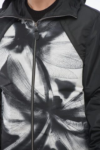 Giacca a Vento SKULL in Nylon Stampato
