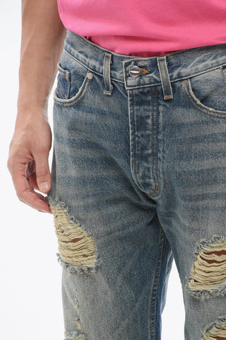 Jeans Distressed Ad Orlo Sfrangiato 23cm