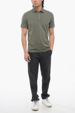 Short Sleeved Cotton Polo