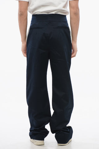 Straight Fit Chinos Pants with Side Contrasting Bands