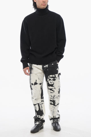 Turtleneck Cashmere Blend Pullover