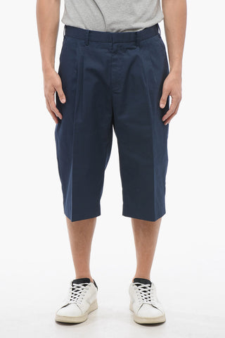 Shorts Chino a 2 Pinces in Misto Cotone