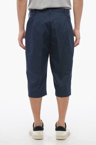 Shorts Chino a 2 Pinces in Misto Cotone
