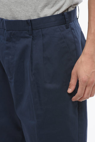Shorts Chino a 2 Pinces in Misto Cotone