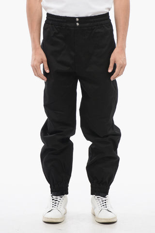 Twill Cotton Pants with Cuffs