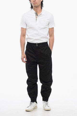 Twill Cotton Pants with Cuffs