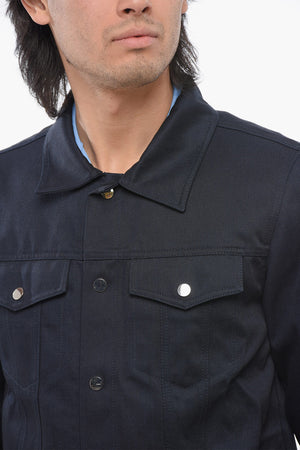 Sahariana-Overshirt mit Druckknöpfen