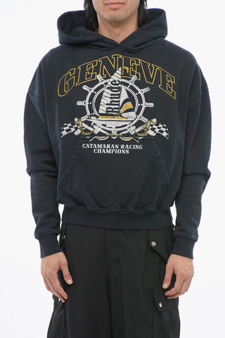 Printed Hoodie with Patch Pocket