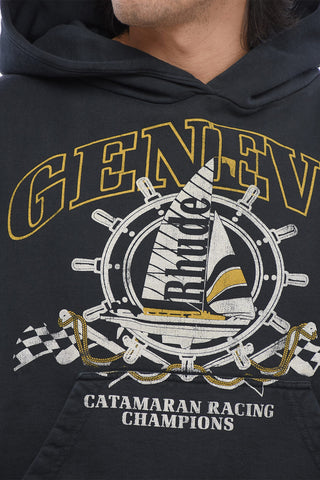 Printed Hoodie with Patch Pocket