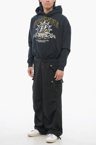 Printed Hoodie with Patch Pocket