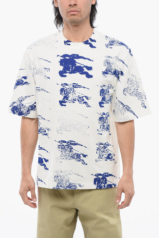 T-shirt Girocollo con Stampa EKD