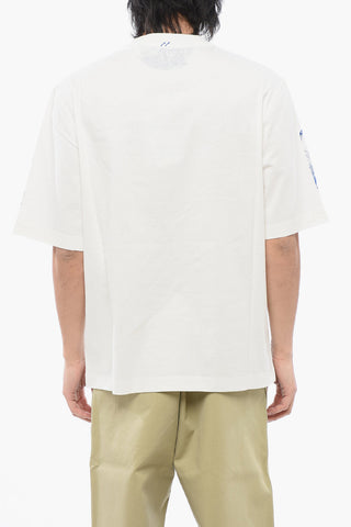 T-shirt Girocollo con Stampa EKD