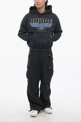 Printed Hoodie with Patch Pocket