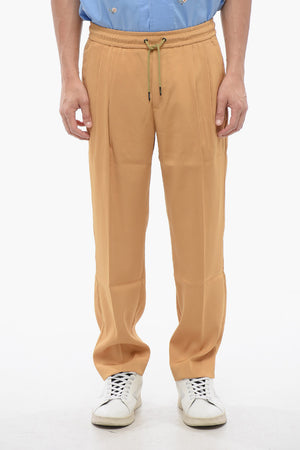 Chino-Hose mit Kordelzug im Bund