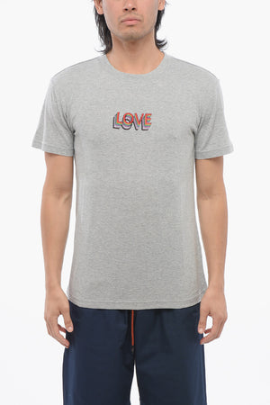 T-Shirt mit Rundhalsausschnitt LOVE mit Stickerei