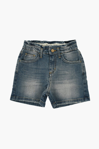 Stonewashed JOURNEY Shorts with Hert Shaped Pocket