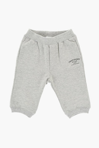 Joggers in Cotone Felpato con Logo Stampato