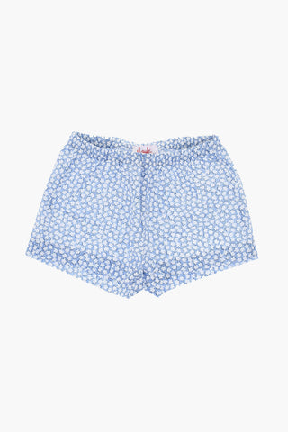 Floral Printed Cotton Shorts and Dress Set