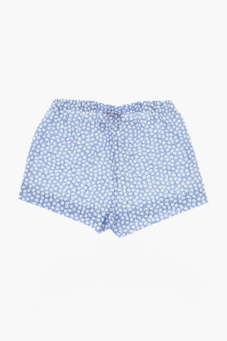Floral Printed Cotton Shorts and Dress Set