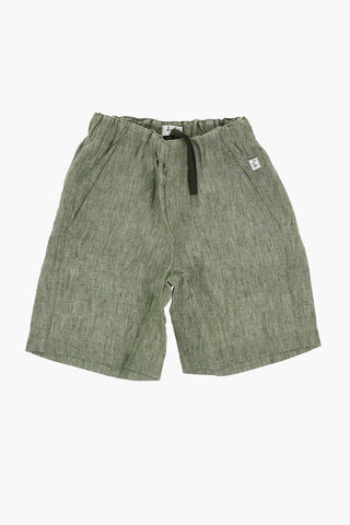 Linen Shorts with Elastic Waistband