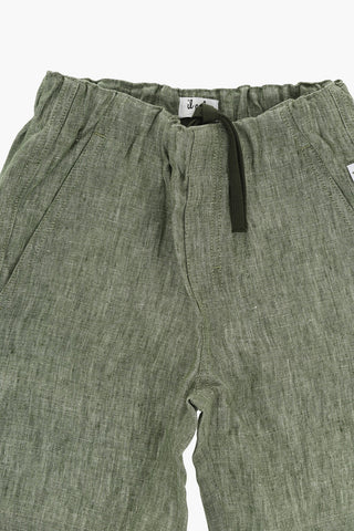 Linen Shorts with Elastic Waistband