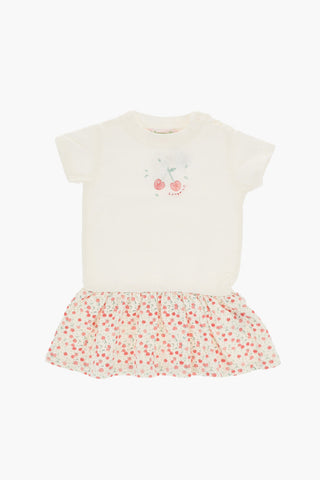 Cotton FELICE Tee Dress with Cherrys Print