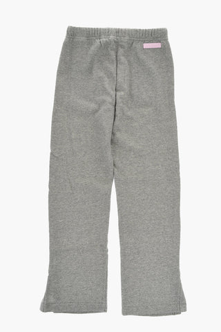 Lurex Sweatpants with Ankle Slit