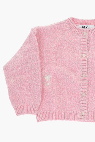 Cardigan Girocollo in Misto Lana