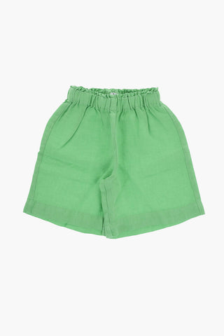 Faded Effect Linen Top and Shorts Set