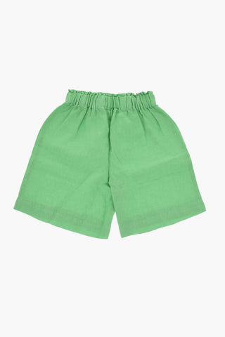 Faded Effect Linen Top and Shorts Set