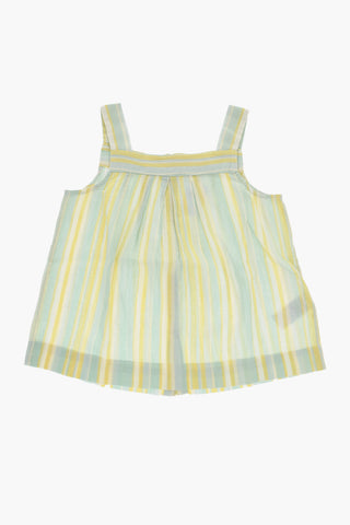 Top SOLEIL a Righe con Chiusura Sul Retro