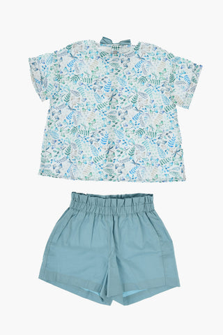 Set Blusa a Fantasia Floreale e Shorts