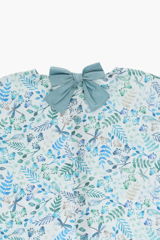 Floral Patterned Blouse and Shorts Set