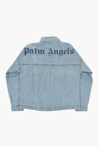 Denim Shirt with Contrasting Side Band